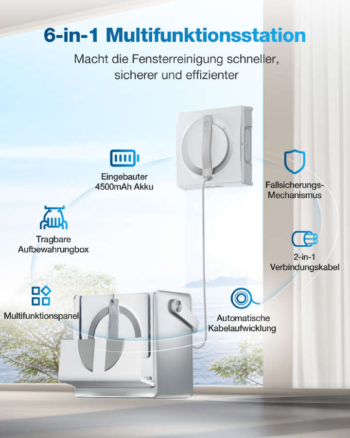 ECOVACS Akku-Fensterreinigungsroboter WINBOT W2 OMNI